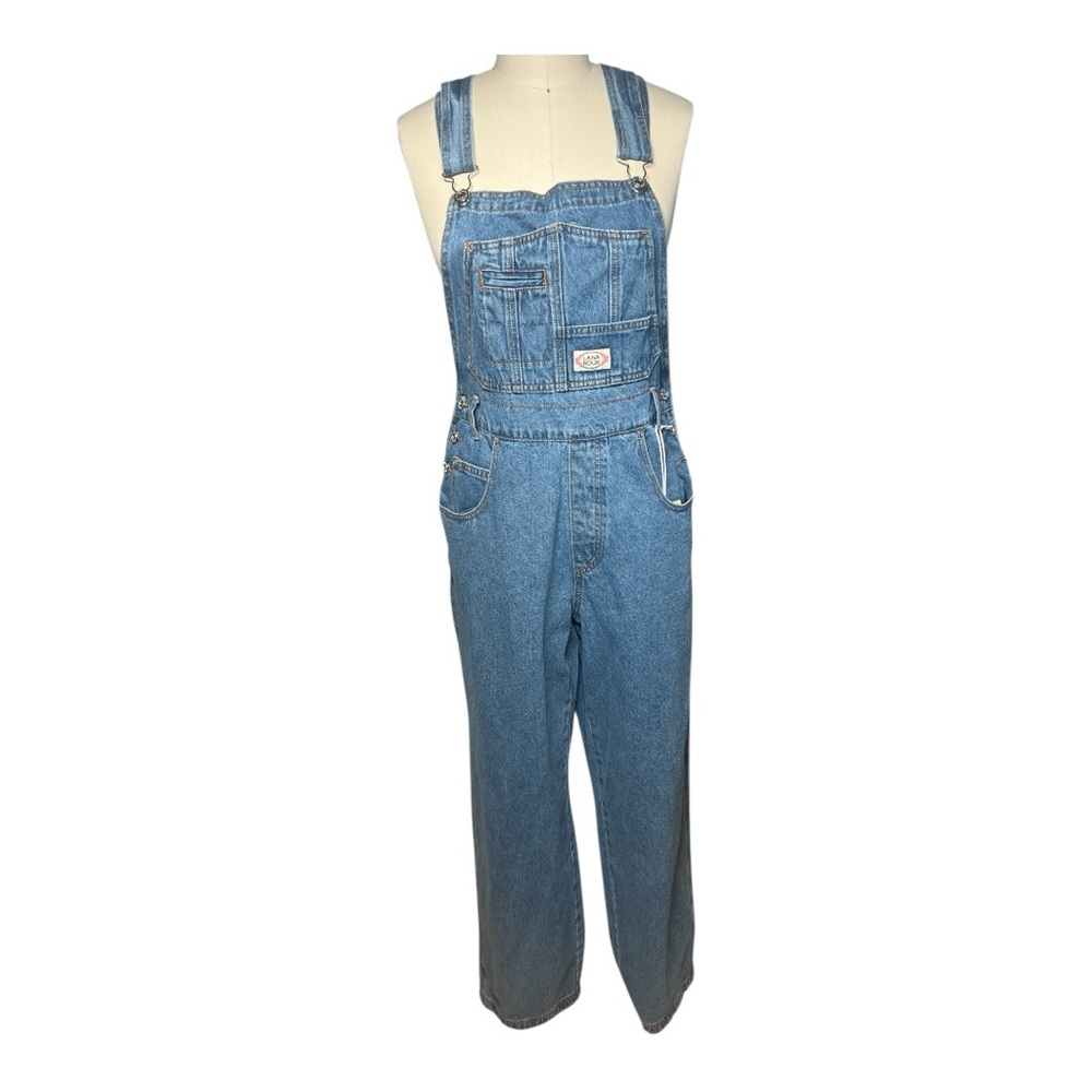 NEW- Blue Denim Overalls with Adjustable Straps Women’s size XL - Picture 5 of 10